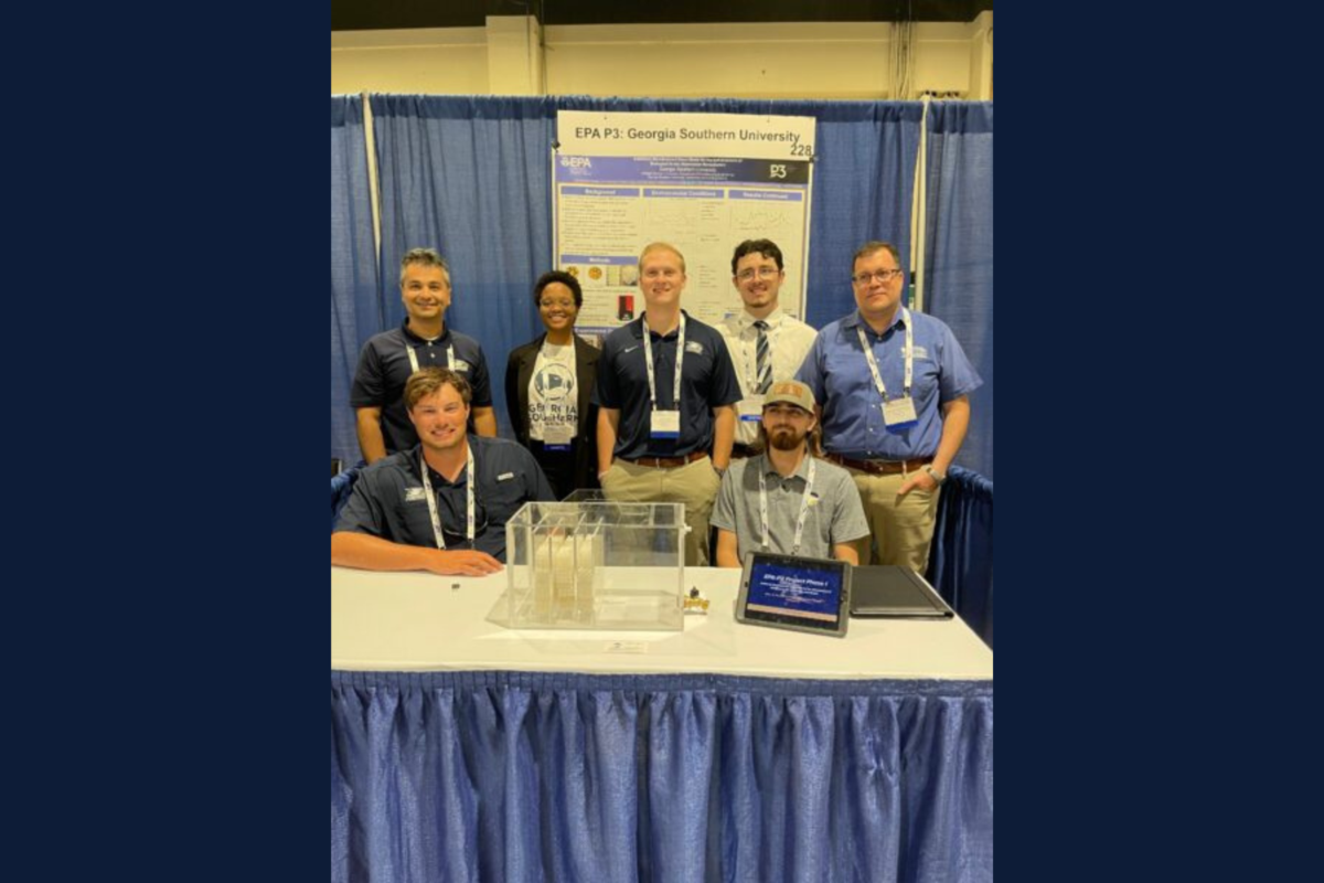 Eagle engineering students use groundbreaking filters to improve Georgia's waterways