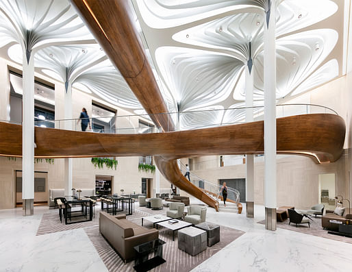 Rockwell Group's Waterline Club was the winner of the 2021 Multi-Family Residential competition in the Ceramics of Italy tile competition. Photo: Scott Frances