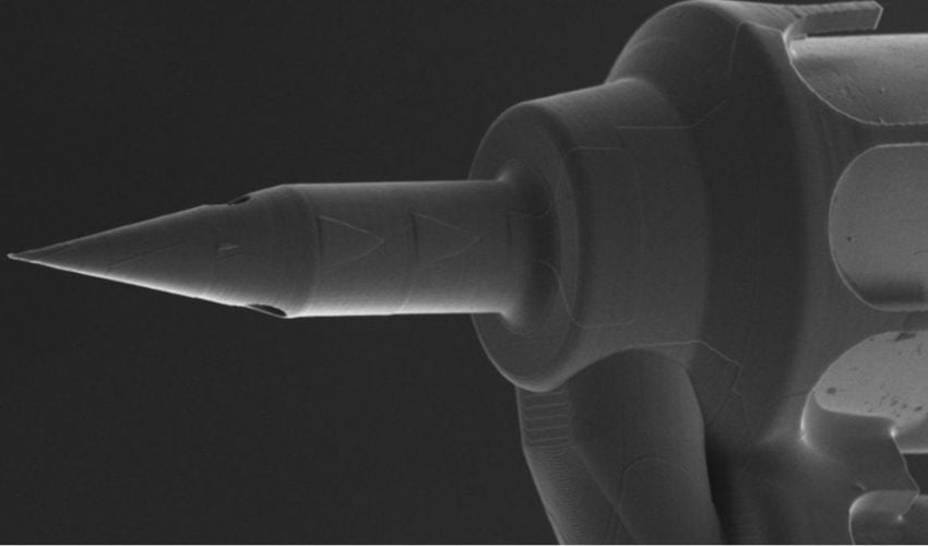 The first 3D printed microneedle to treat hearing loss