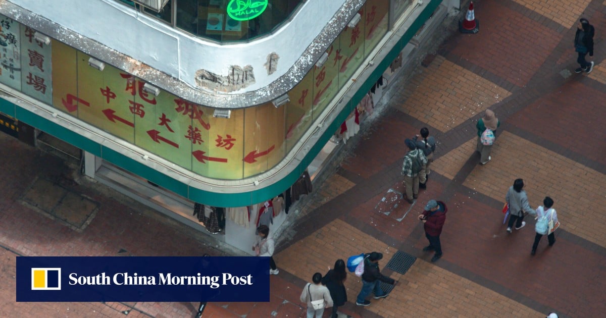 A building in Hong Kong where concrete collapsed did not comply with the 2020 notice