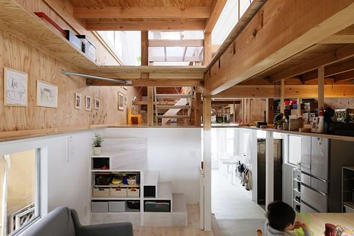 2022 AR House Winner: Yuka to Tenjo (Floor to Ceiling House) by Kochi Architect's Studio. Photo: Studio of Kochi Architects