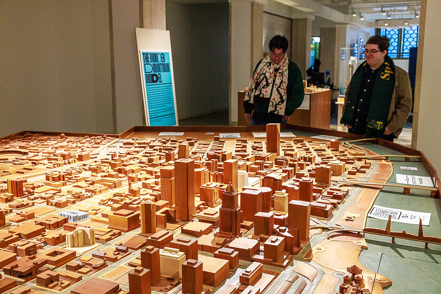 The exhibition shows the architecture models of Portland's past, present and future - Oregon Business