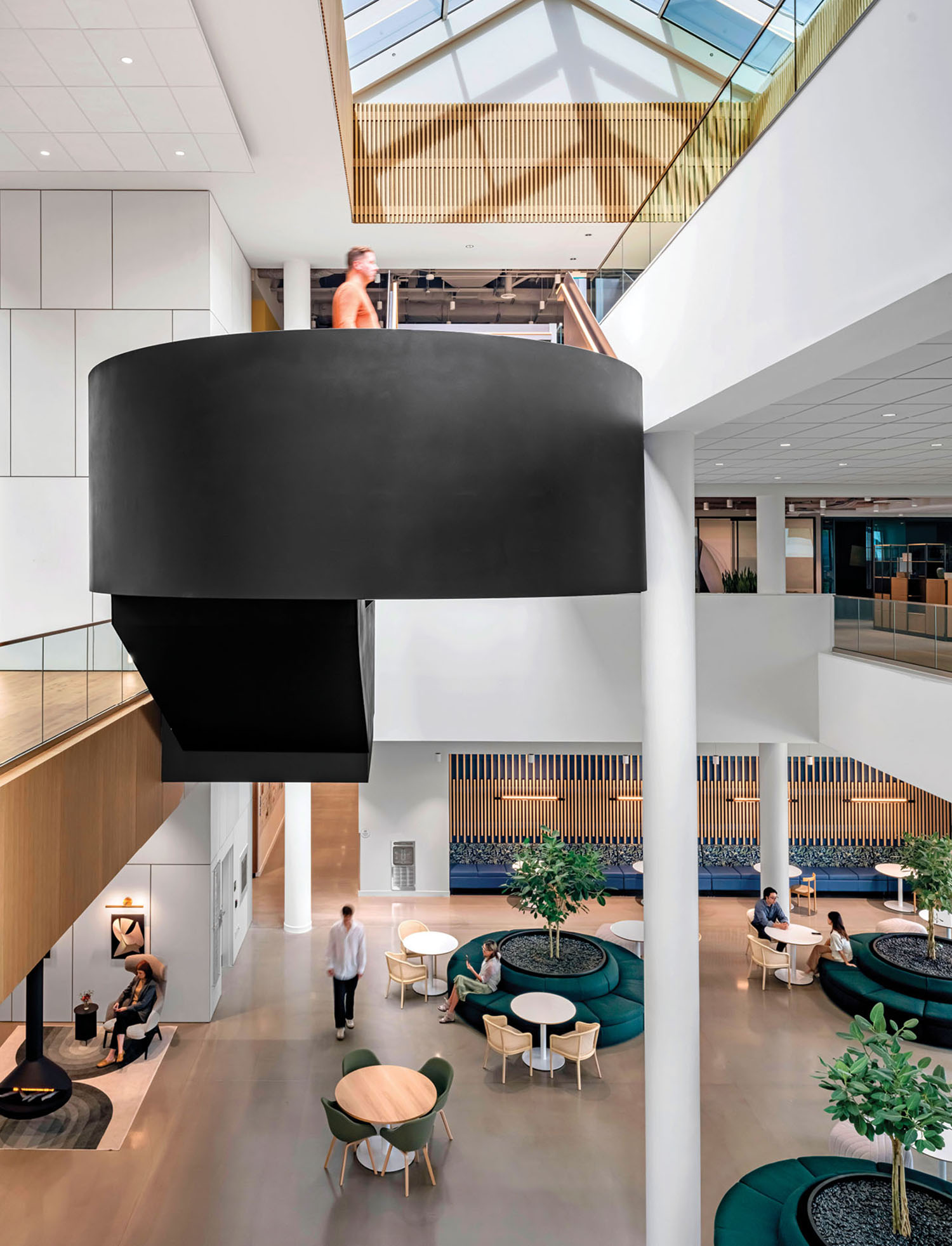 The atrium in the new headquarters of the Australian institute