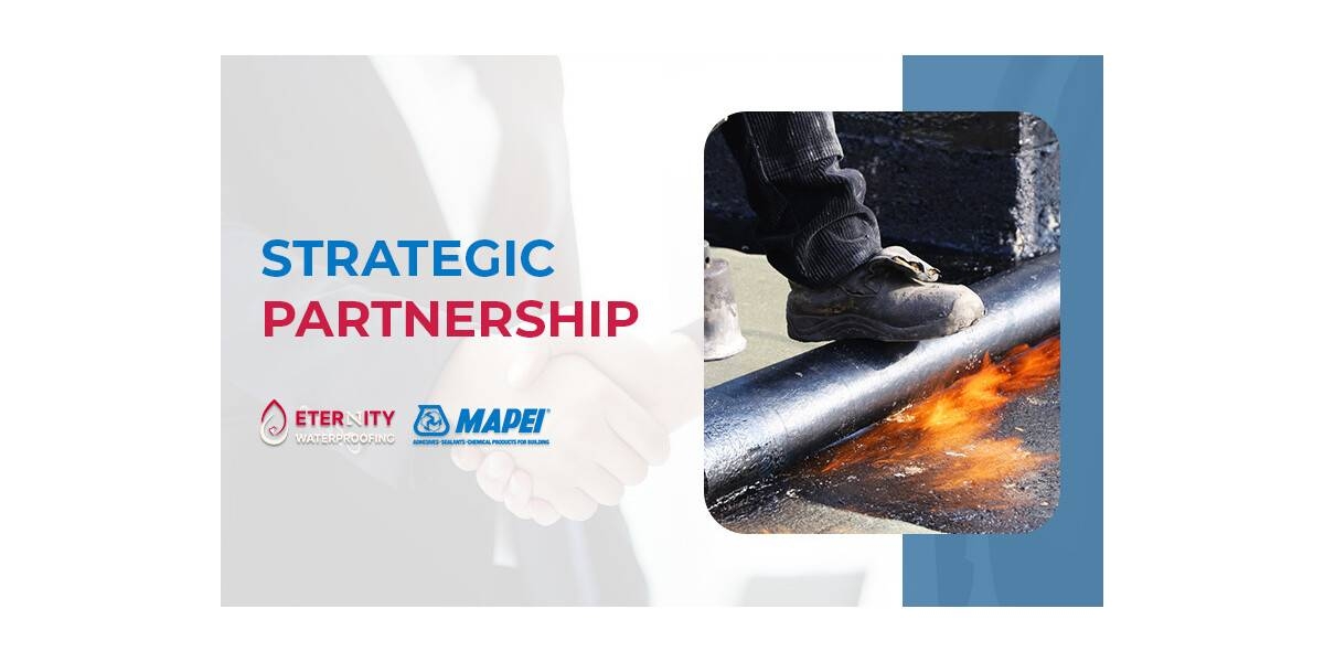 The Eternity water gasket forms a strategic partnership with Mapei Fern Ost