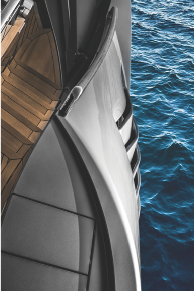 Caracol delivers high performance, tailor-made 3D printed elements for Pershing Sports Utility Yacht