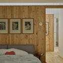 West Don Ravine Passive House / Poiesis Architecture - Interior Photography, Bedroom, Wood, Bed