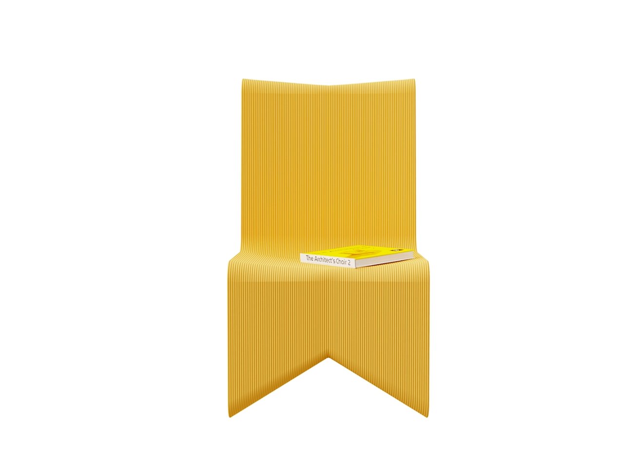 3D printed chair also works as a bookshelf and bookmark!