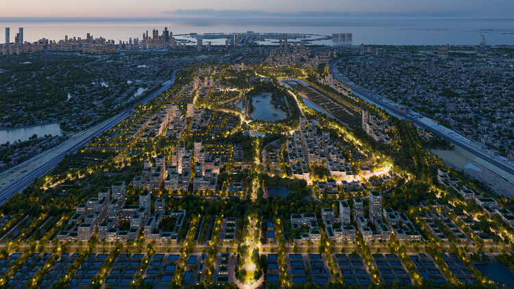 Big presents the master plan to transform the Jebel Ali racetrack in Dubai into a green walk -in district - Figure 3 of 9