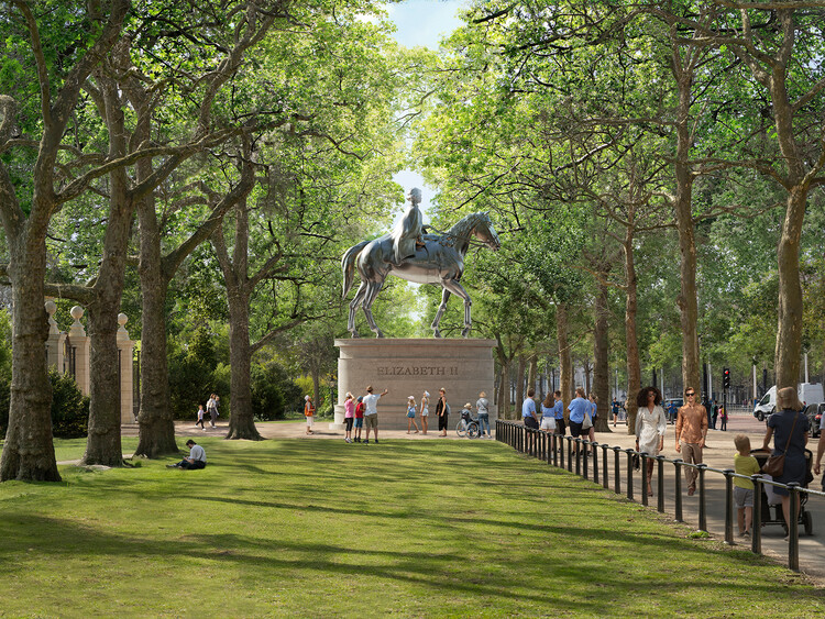 The British government reveals five selection designs for Queen Elizabeth II Memorial in London - Image 7 of 21