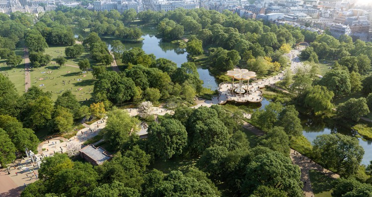 The British government reveals five selection designs for Queen Elizabeth II Memorial in London - Image 9 of 21