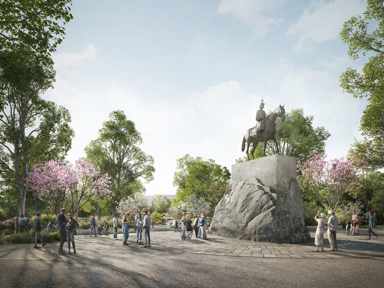 The British government reveals five selection designs for Queen Elizabeth II Memorial in London - Image 4 of 21