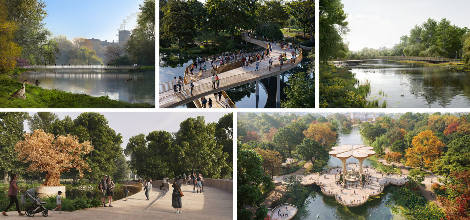 The British government reveals five selection designs for Queen Elizabeth II Memorial in London