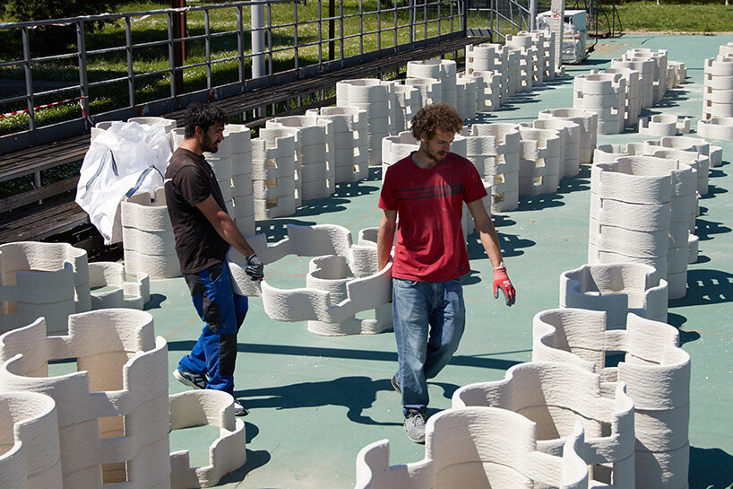 Mario Cucinella 3D prints Flower -shaped sustainable amphitheater in the San Servolo in Venice in Venice