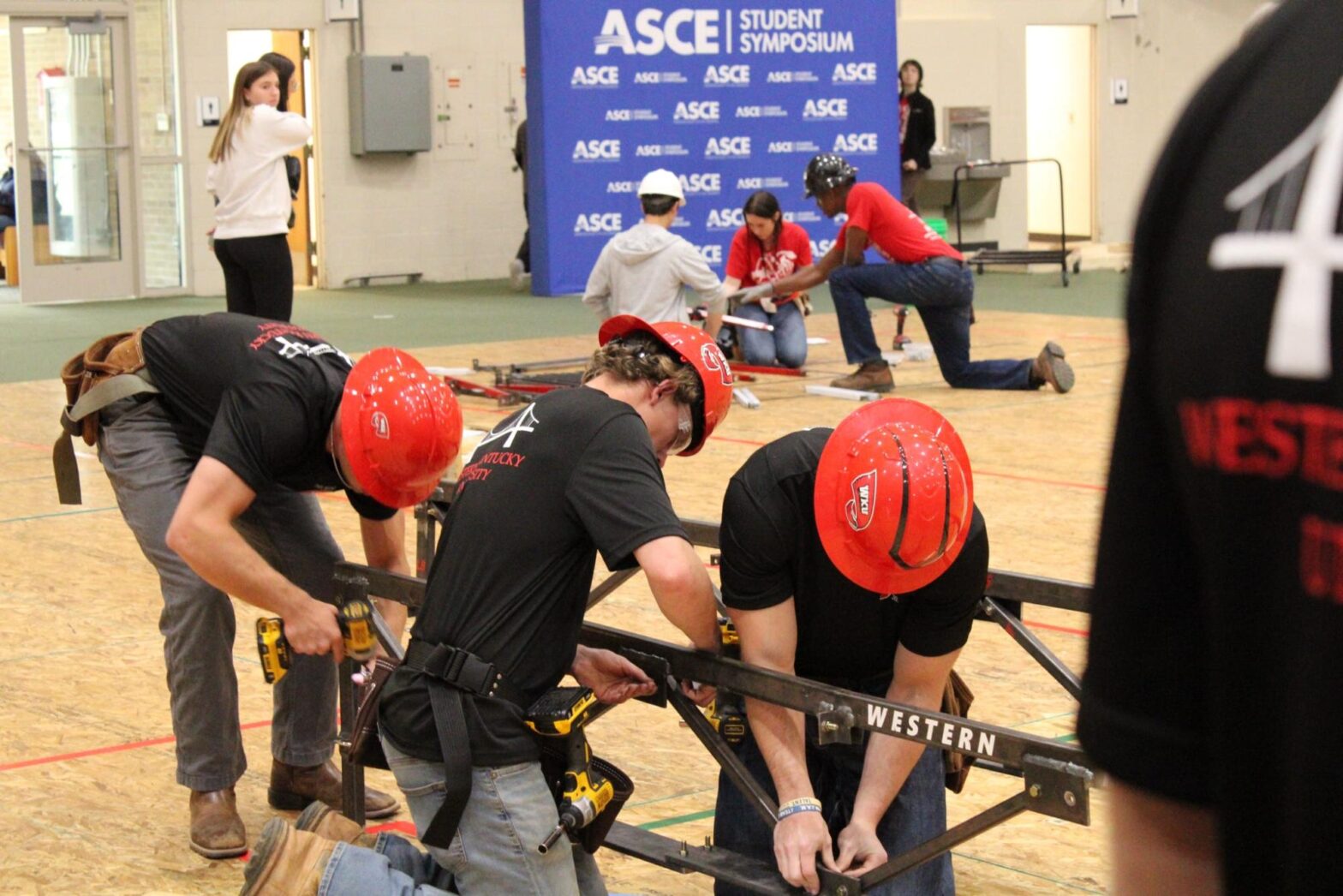 The WKU Steel Bridge team is making national competition ahead
