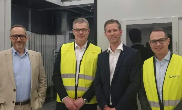 Tom Eriksson, EPP and Head of Strategic Research, Göran Björkman, CEO and President, Björn Bosbach, Senior Project Manager New Technology and Mikael Blazquez, EVP and Head of Strategy, M&A and IT (with the kind permission of Alleima)