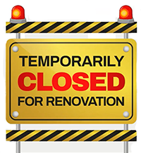 Lalt parking lot for closing during the renovation work from June 9th