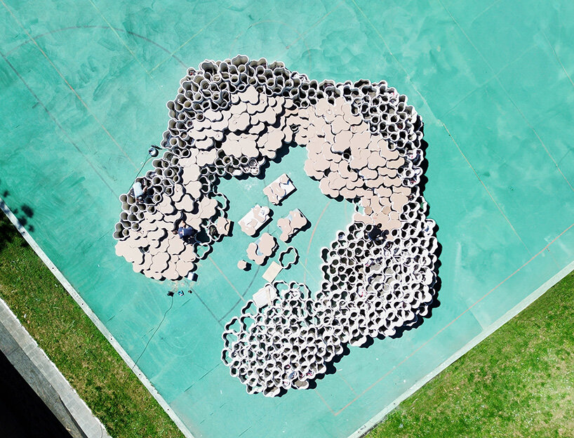 Mario Cucinella 3D prints Flower -shaped sustainable amphitheater in the San Servolo in Venice in Venice