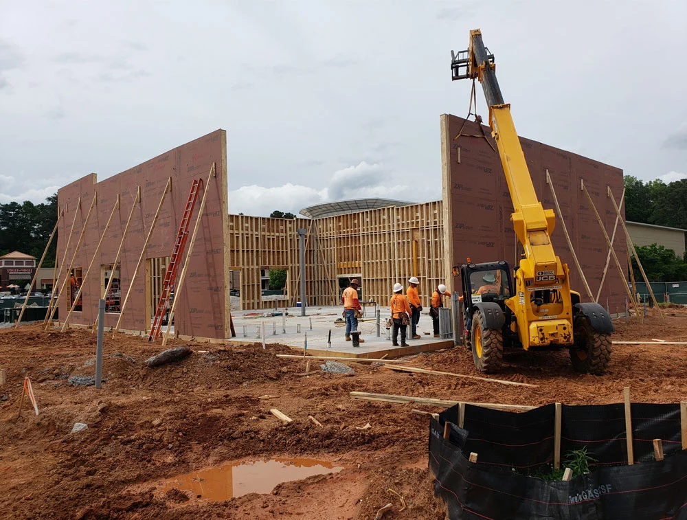 Prefabricated wall panels that shorten the construction period and waste