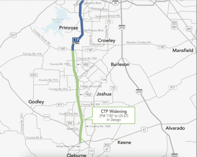 Texas will spend 250 million US dollars to expand the Chisholm Trail Parkway. When does the construction begin?