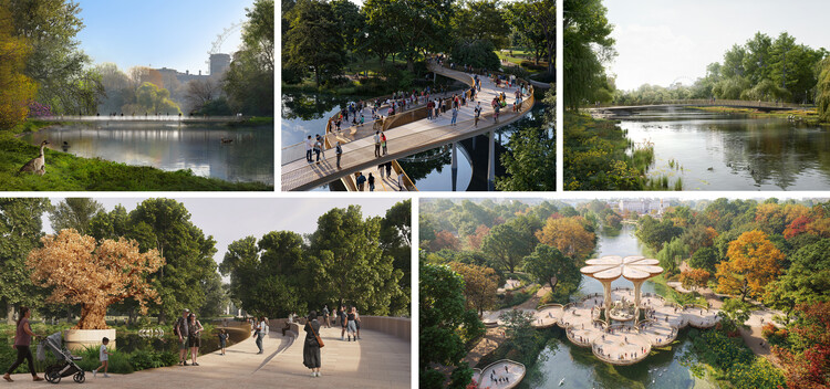 The British government reveals five selection designs for Queen Elizabeth II Memorial in London - Image 1 of 21