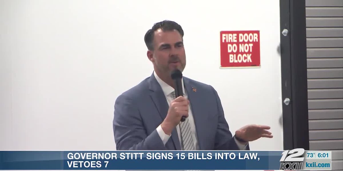 The governor of Oklahoma, Kevin Stitt
