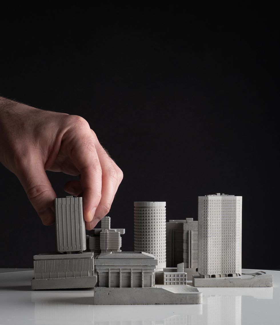 Mini concrete building