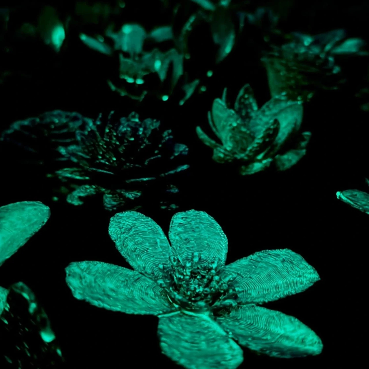 Flower 3D printed flowers transform the preservation into a shining meadow