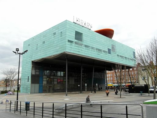 The Peckham library, which was awarded Stirling Prize, is an important landmark of the Peckham Square. Image: Read Tom/Flickr (CC from 2.0) The Peckham library, which was awarded Stirling Prize, is an important landmark of the Peckham Square. Image: Read Tom/Flickr (CC from 2.0)