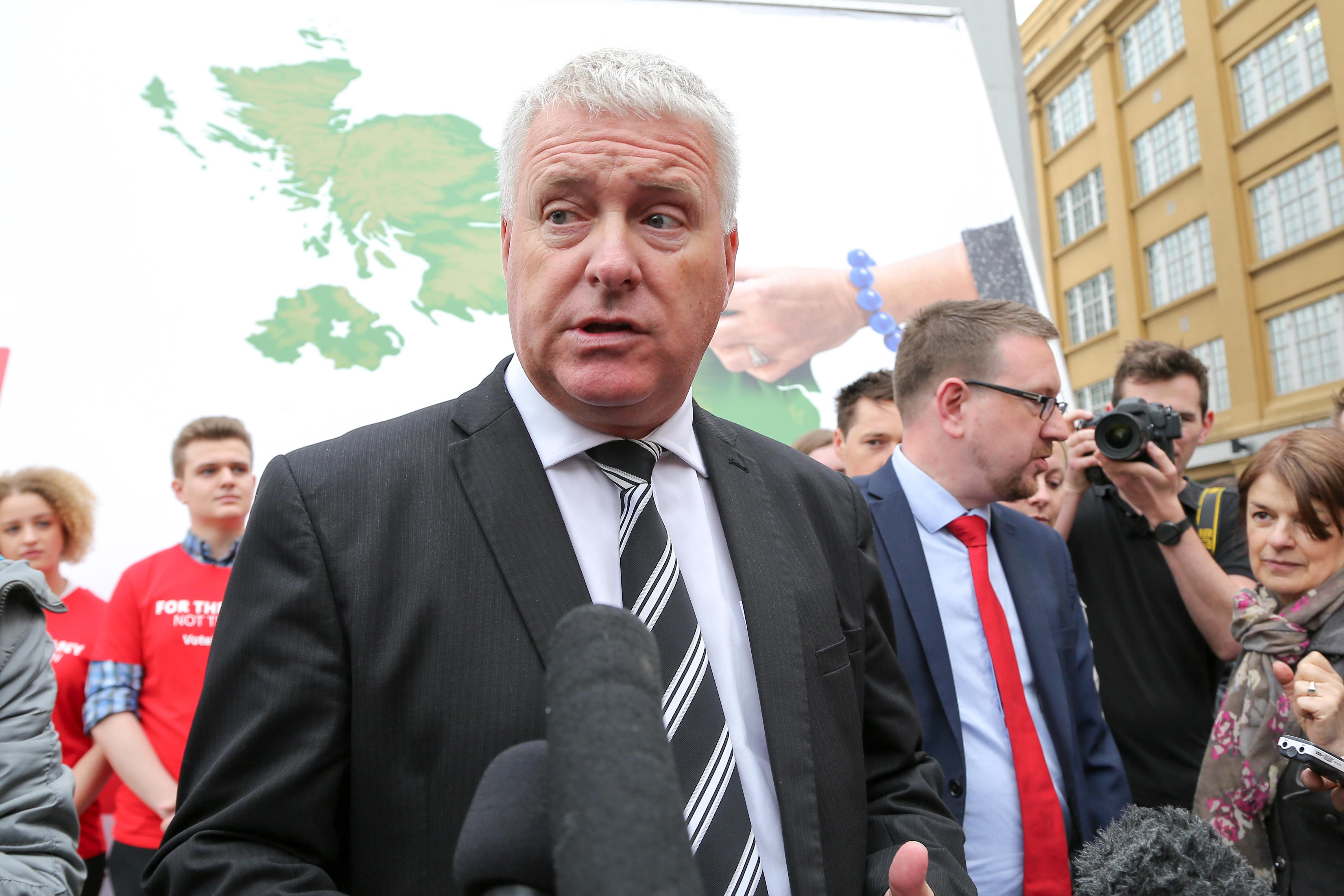 Ian Lavery MP starts the Labor Party parliamentary posters.