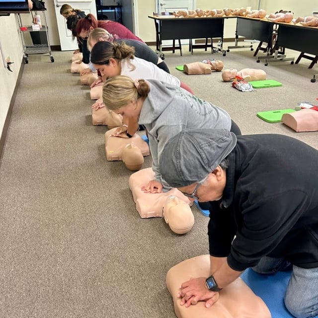 July 10 | CPR certification class (AHA) -Personlich, conductor guided letters