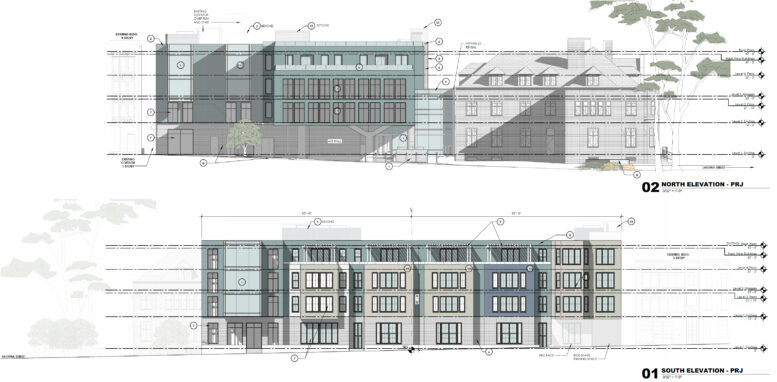 Inheritance updated facade increases on the marina, illustration of HKS Architects