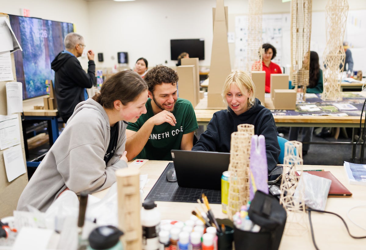 New heights: Architecture students work together with a famous company to place cloud scrap designs