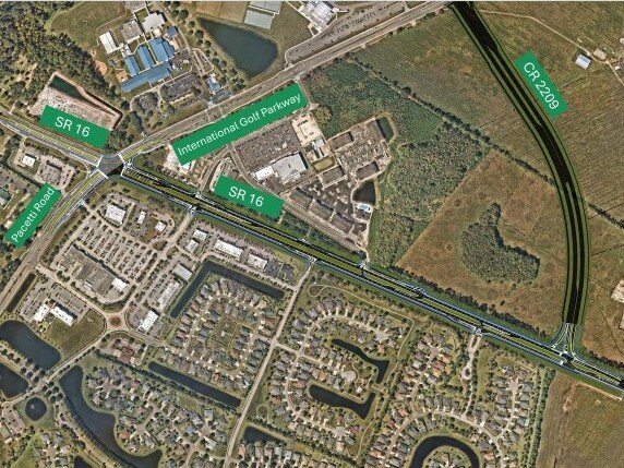 The St. Johns County replaces $ 25 million in SR16 improvements