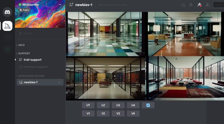 Midjourney Architecture ai request
