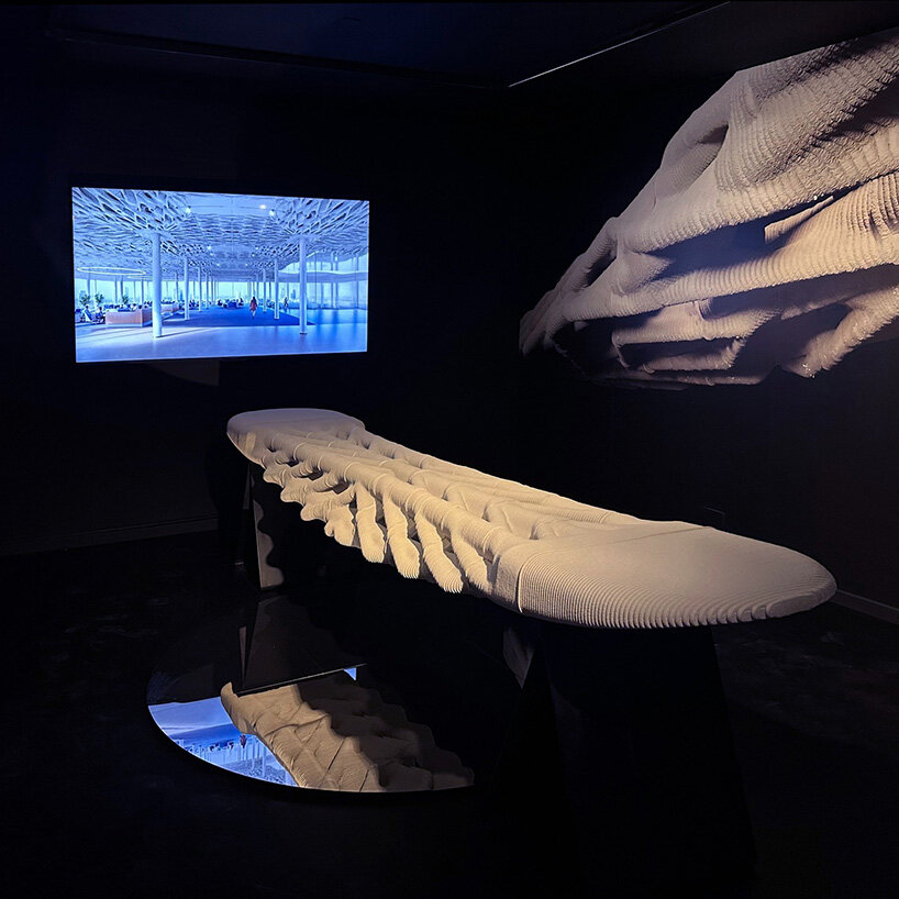 The 2.5m model that was exhibited at this time, space, existence exhibition in Venice. Photo about Professor Dr. Masoud Akbarzadeh.