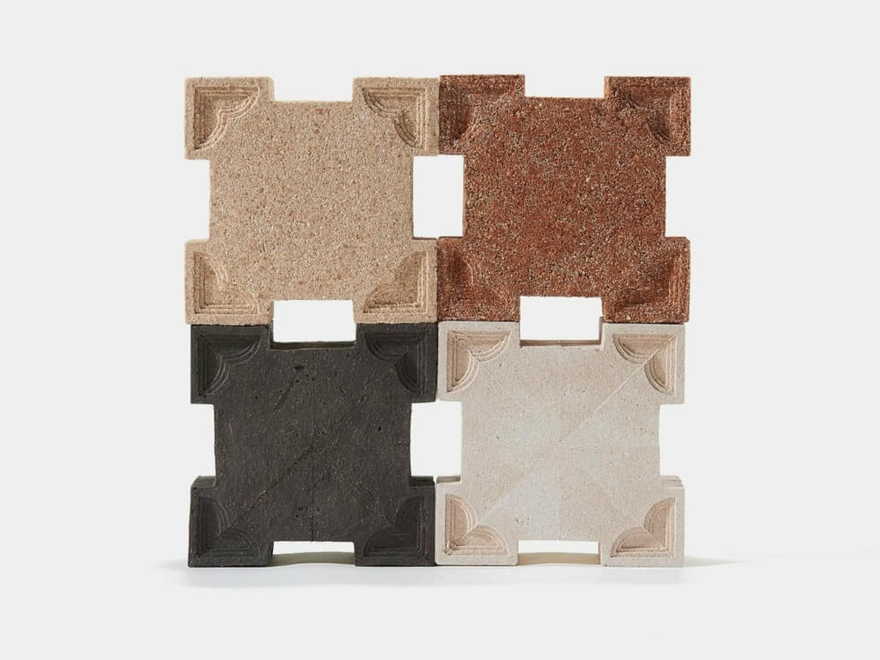 Subject: Shell transforms egg shells into modular, interlocking bricks