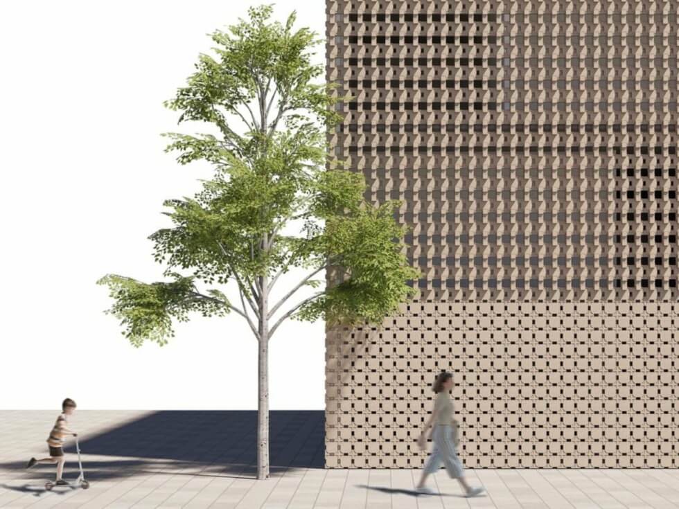 Subject: Shell transforms egg shells into modular, interlocking bricks