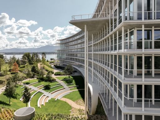 Herzog & de Meuron completes the Geneva headquarters with thin, curved concrete slabs | News