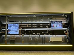 A peek at one of the displays inside the new Viega North America Ohio facility.