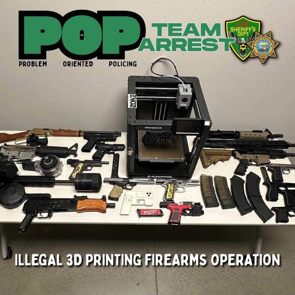 The investigators will find 3D printing workshop for Ghost weapons in the house in Yuba County
