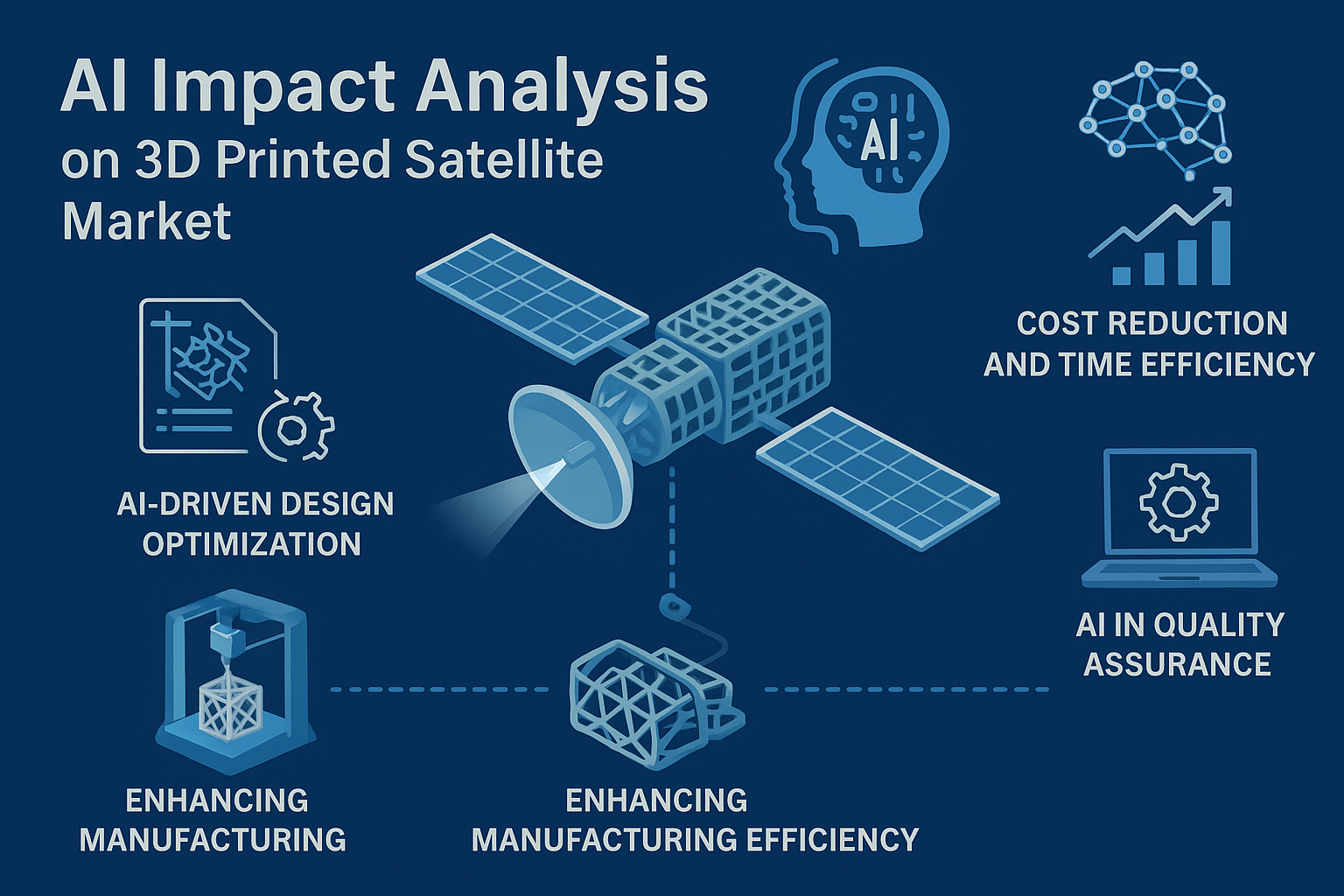 AI redesign of the 3D printed satellite market