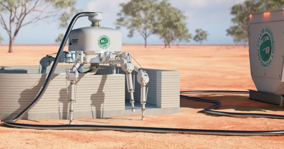 Charlotte Robot quickly builds with 3D printing houses
