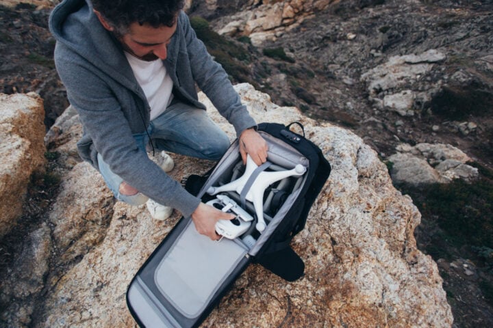 A DJI drone.