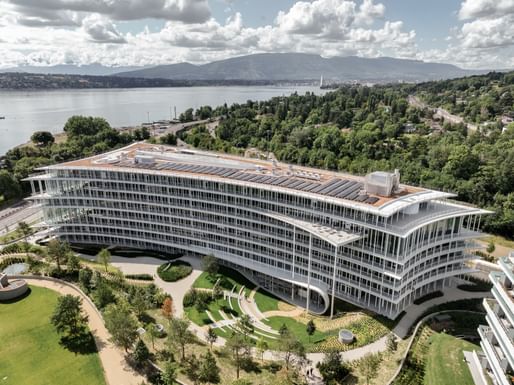 Herzog & de Meuron completes the Geneva headquarters with thin, curved concrete slabs | News