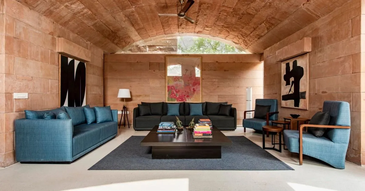 Kamal Malik's stone house in Jaipur is a sustainable story that unfolds in the landscape