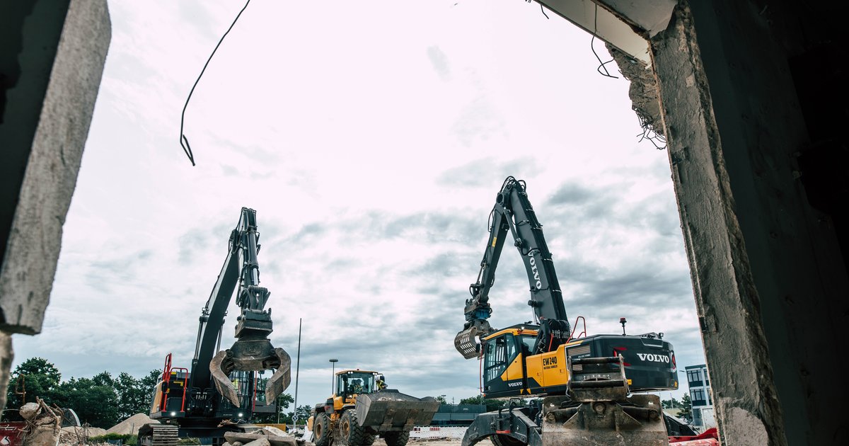 Volvo CE, Siemens & Metzners purely electric construction site