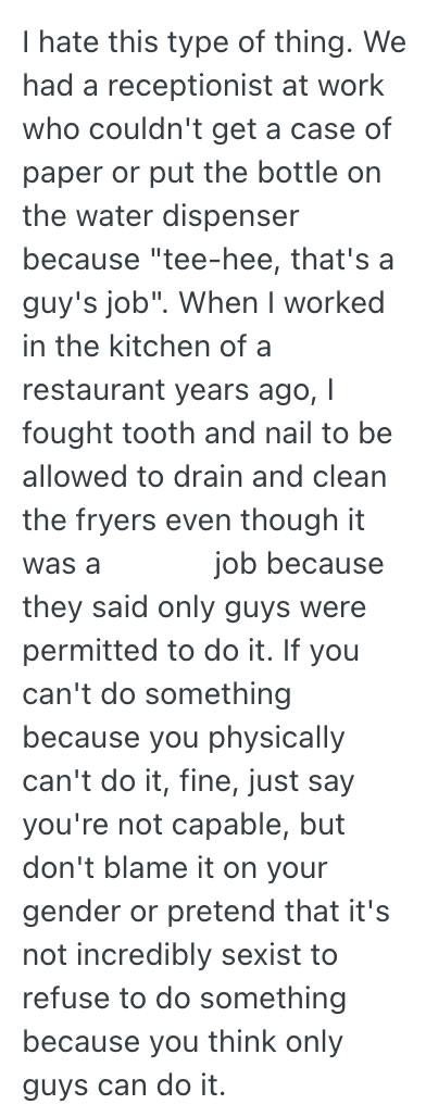 Screenshot 2025 09 25 at 4:29:09 p.m. He happily accepted a job as the only man in a company and then quickly had the feeling that there were double standards