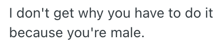 Screenshot 2025 09 25 at 4:28:24 p.m. He happily accepted a job as the only man in a company and then quickly had the feeling that there were double standards