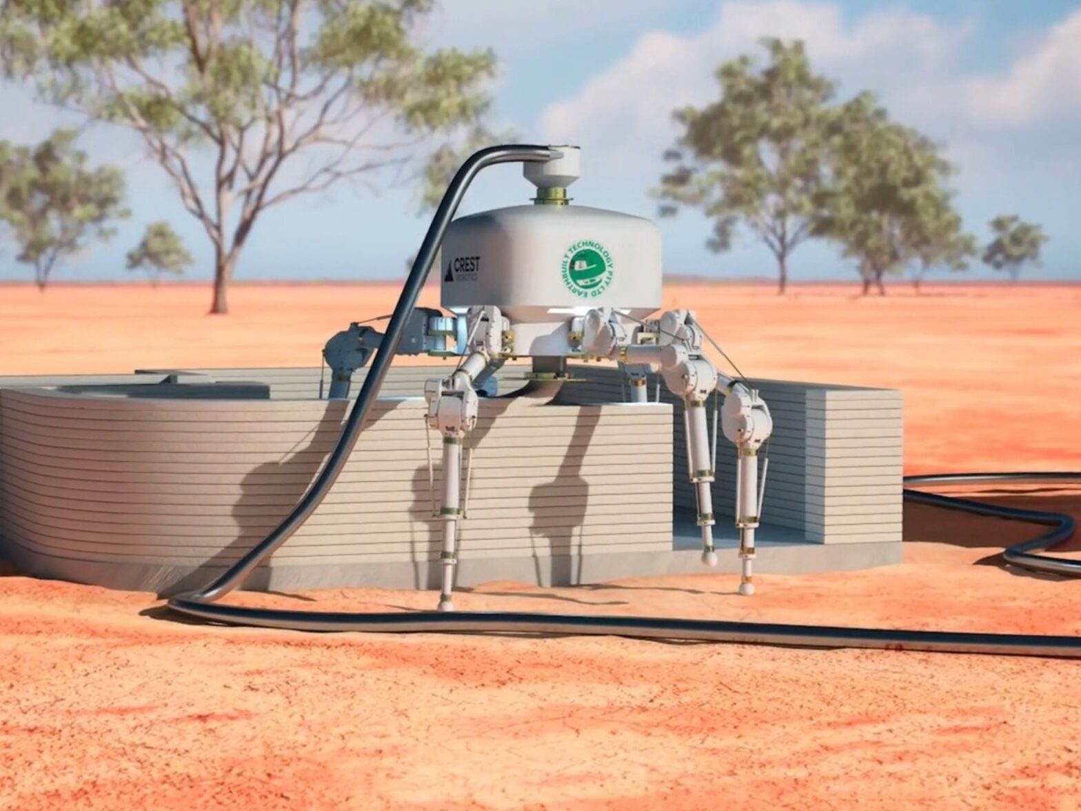 Attack on the real estate crisis: Spider-like robots aim at 3D print houses in just one day