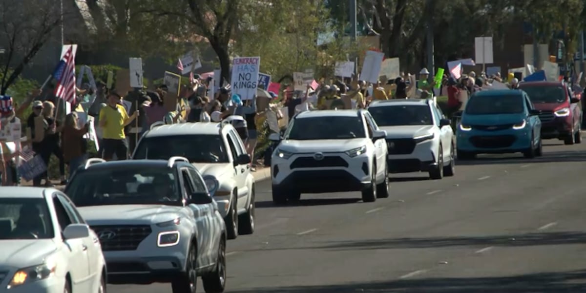 Thousands join “No Kings” protests across southern Arizona